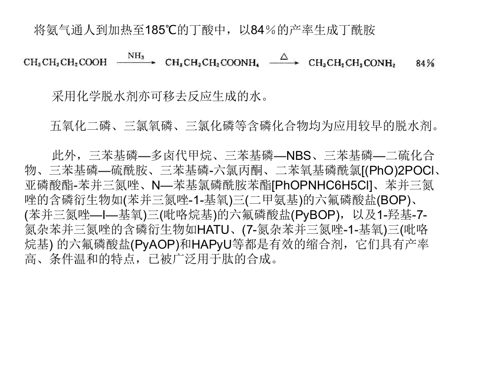 高等有机化工工艺学酰胺和酰亚胺