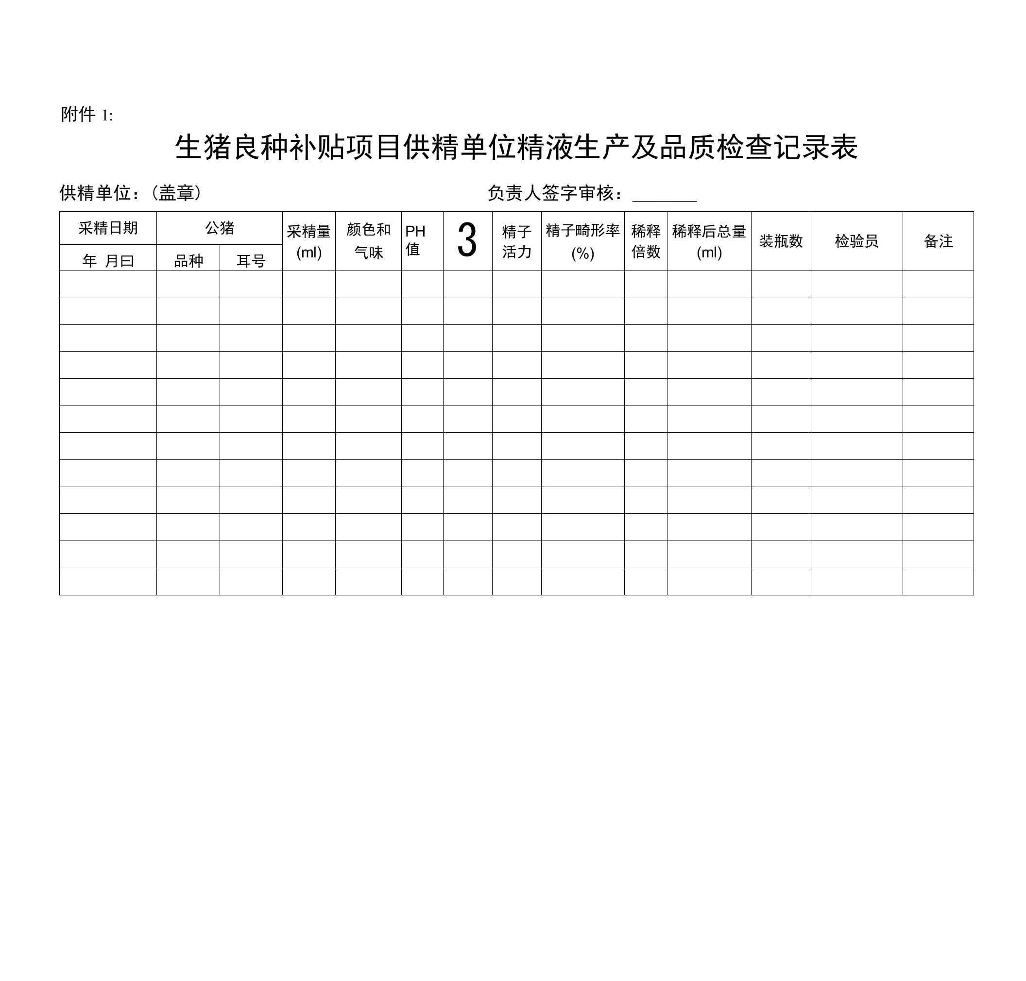 生猪良种补贴项目有关材料