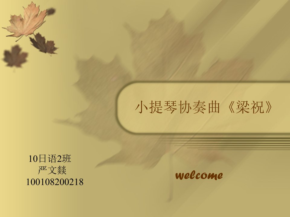 简析小提琴协奏曲《梁祝》