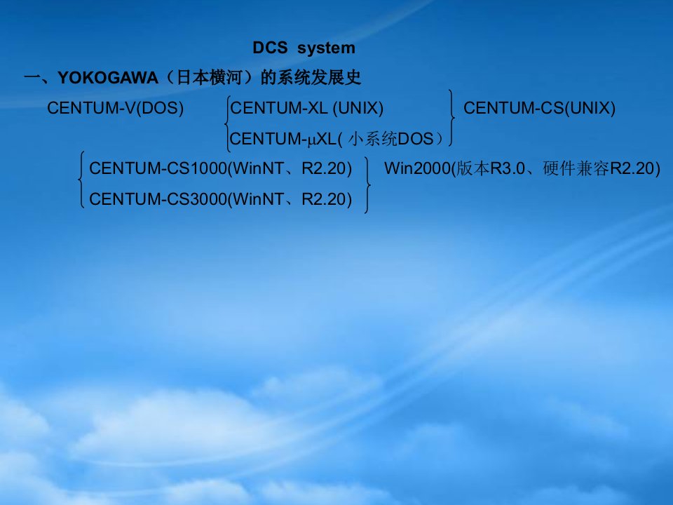 横河CS3000培训讲义