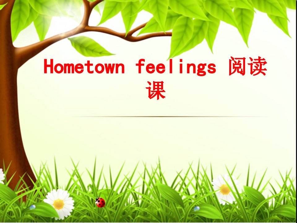 Hometownfeelings阅读课-PPT课件