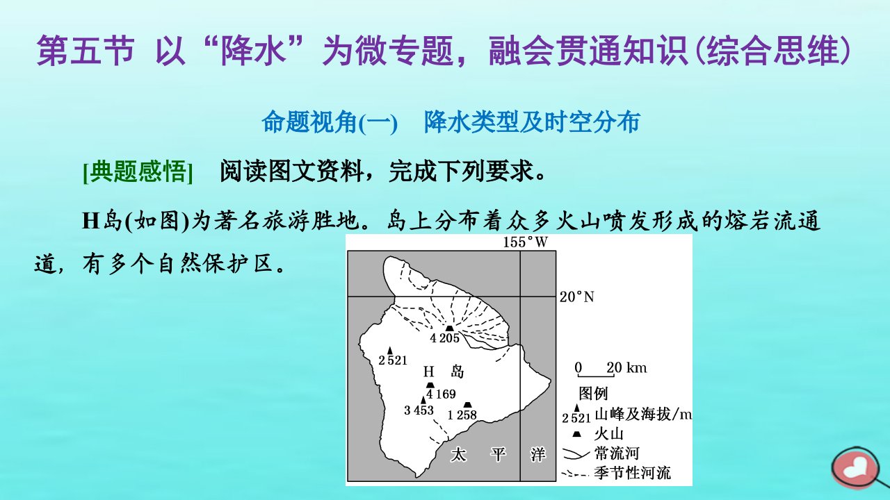 2024届高考地理一轮总复习第一编第四章大气的运动第五节以“降水”为微专题融会贯通知识综合思维课件