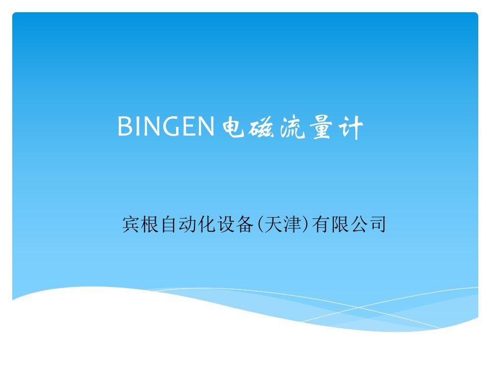 BINGEN电磁流量计