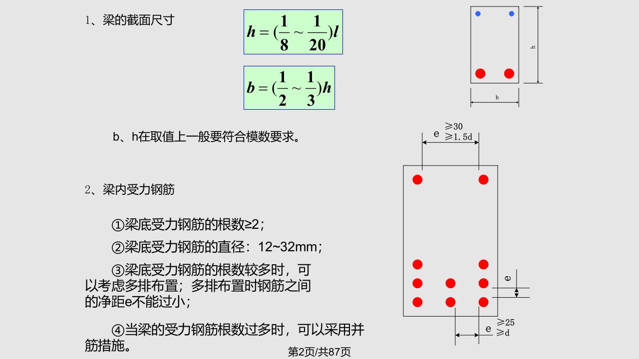 混凝土结构原理薛云冱受弯构件设计