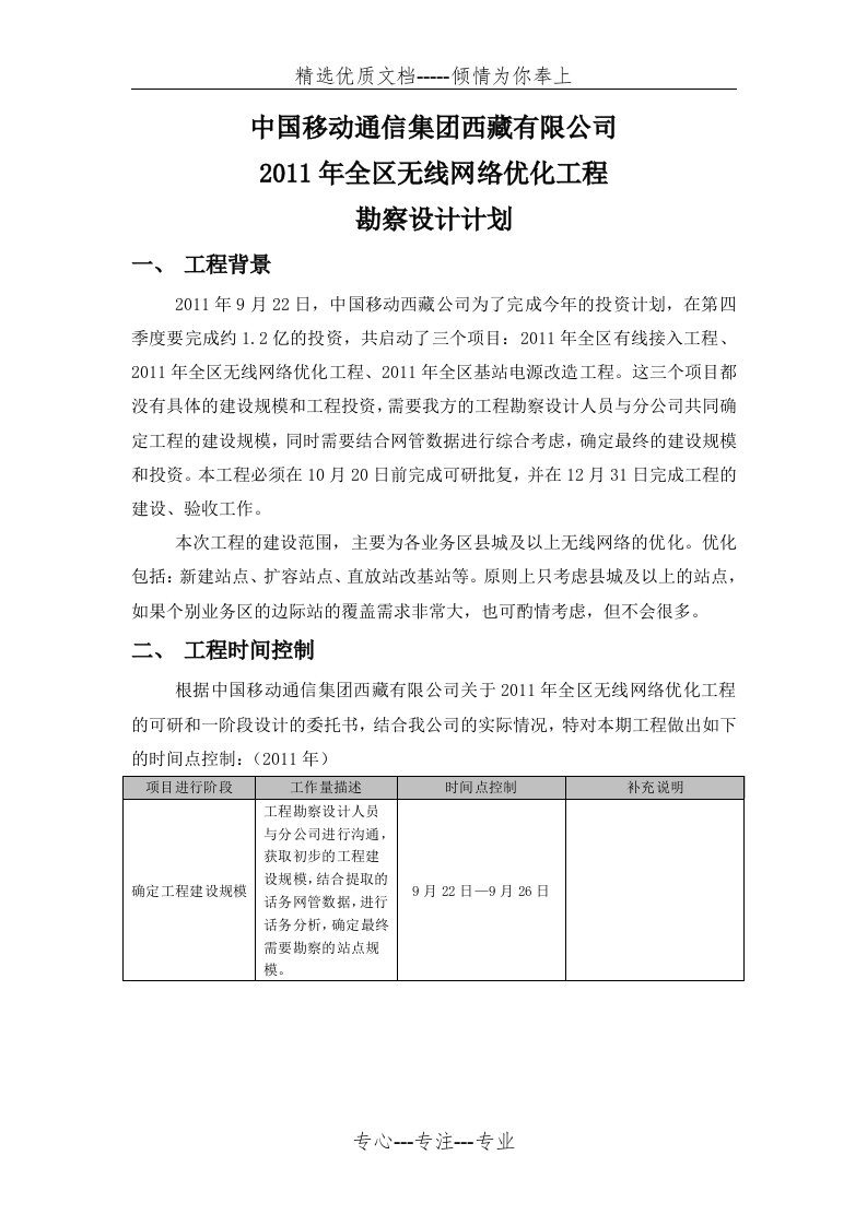 工程勘察设计计划表(共15页)