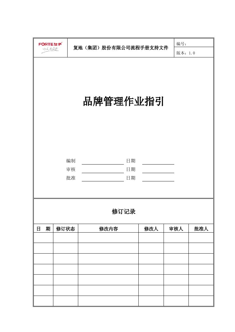 品牌管理-FTYXZY8品牌管理作业指引