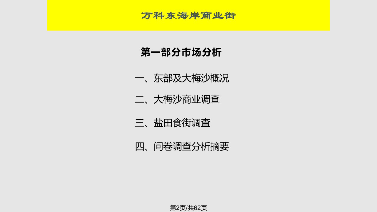 深圳商业街项目策划