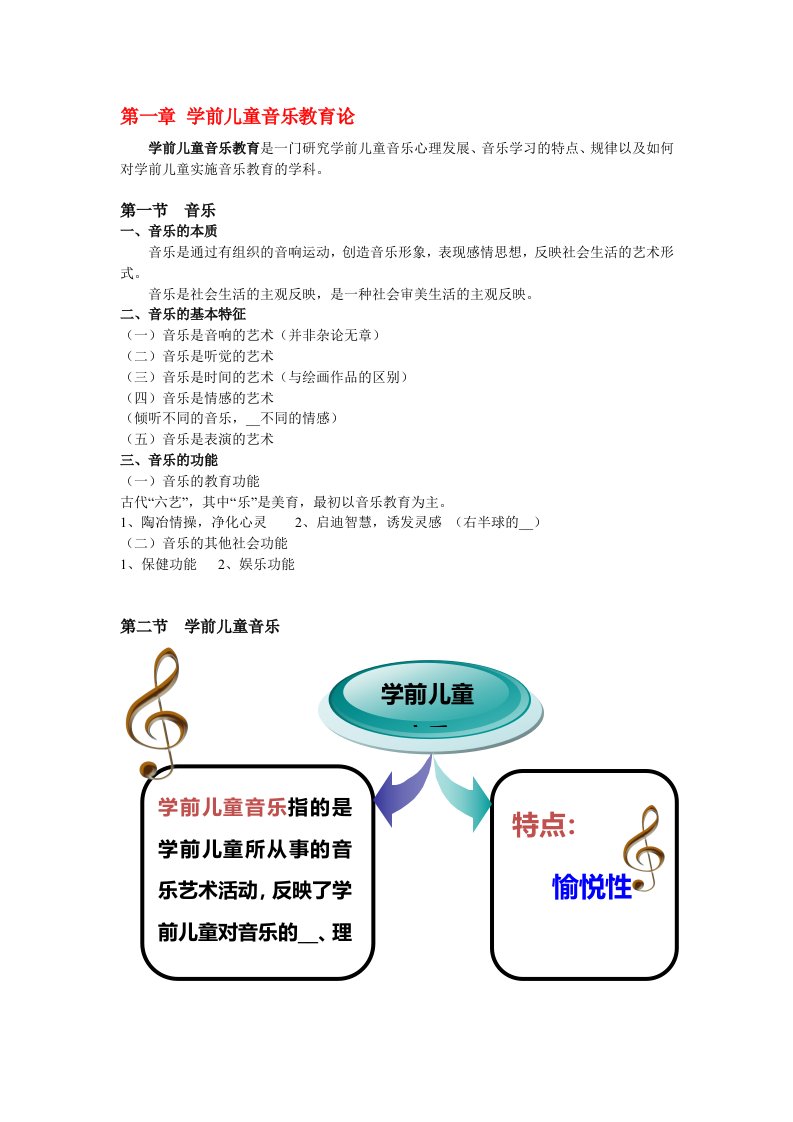 学前儿童音乐教育讲义