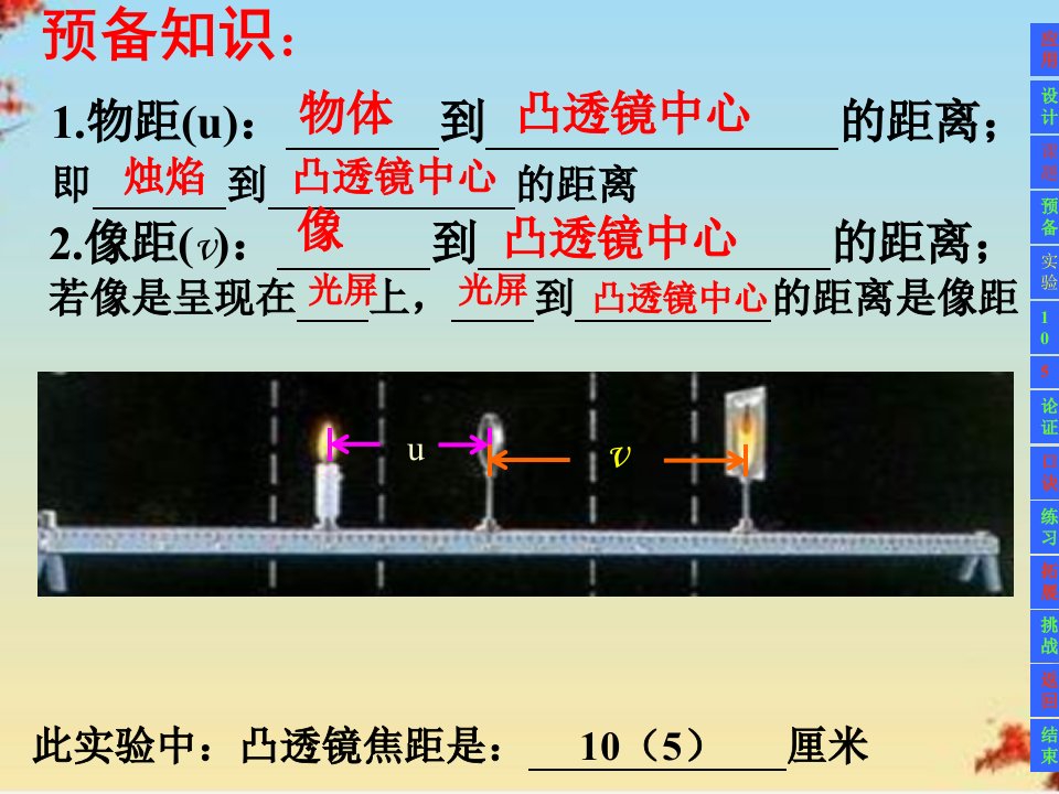 凸透镜成像规律ppt3沪教版课件