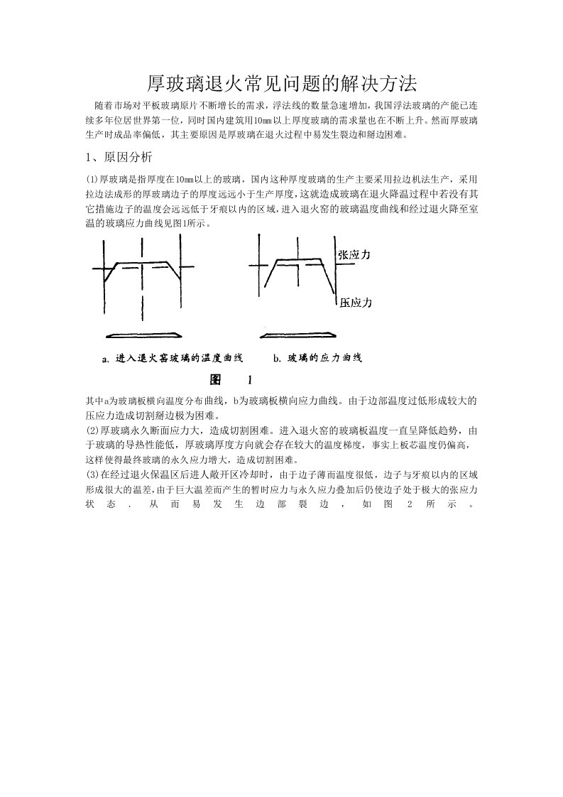 厚玻璃退火常见问题的解决方法