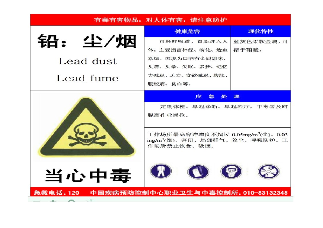 企业员工职业健康标识