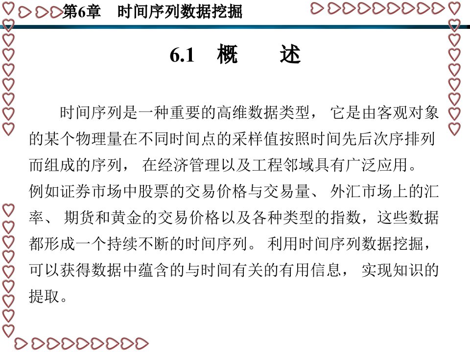 数据挖掘原理算法及应用第6章时间序列数据挖掘PPT课件