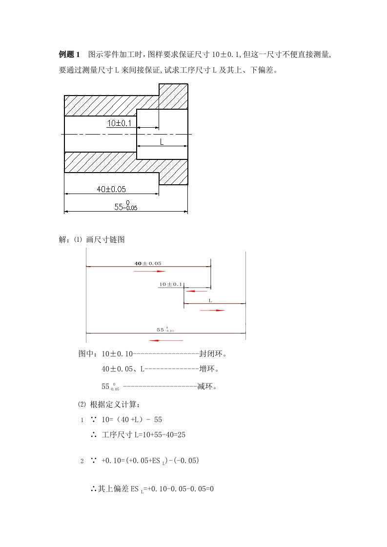 机械制造技术(尺寸链计算)