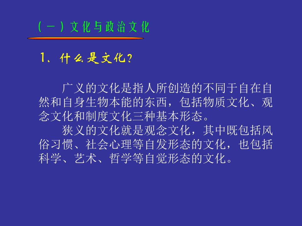 政治学原理政治文化的涵义与功能课件