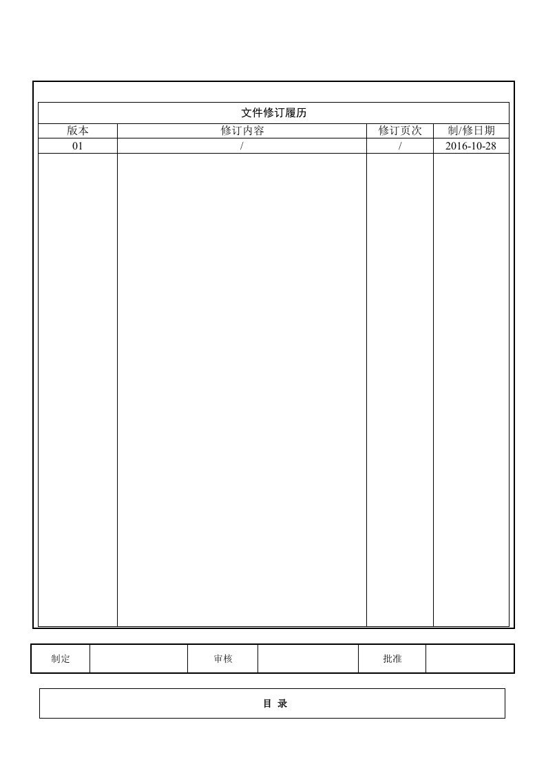 金属制品厂质量手册