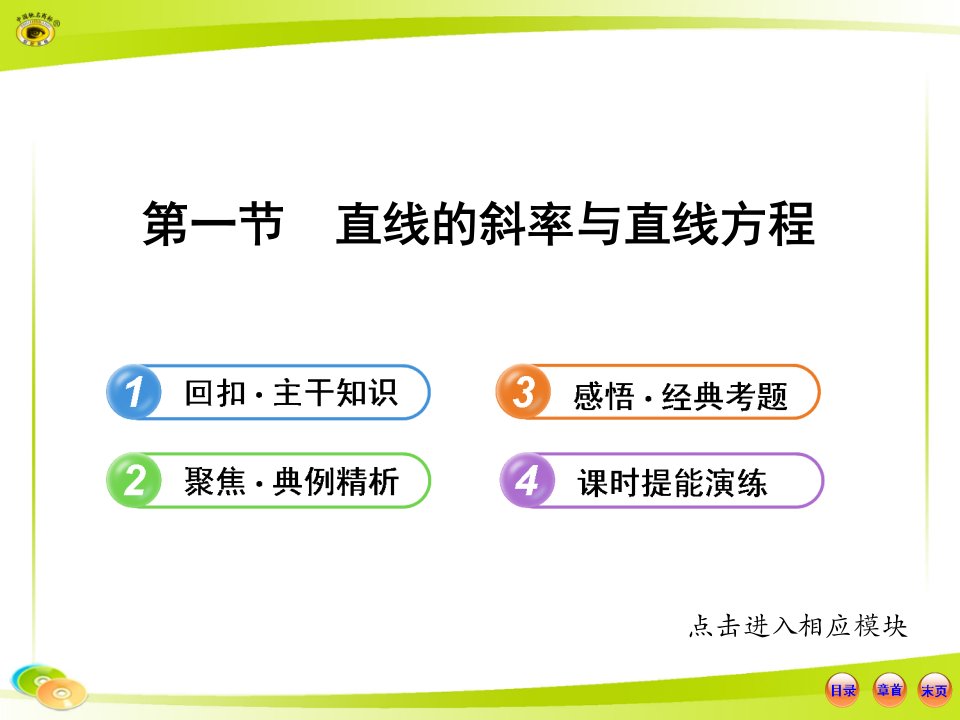 直线的斜率与直线方程