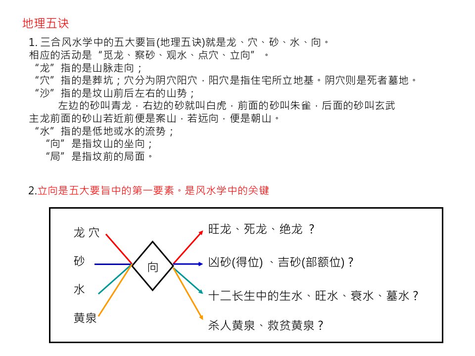 三合长生水阴宅立向法实用版文本资料优质课件