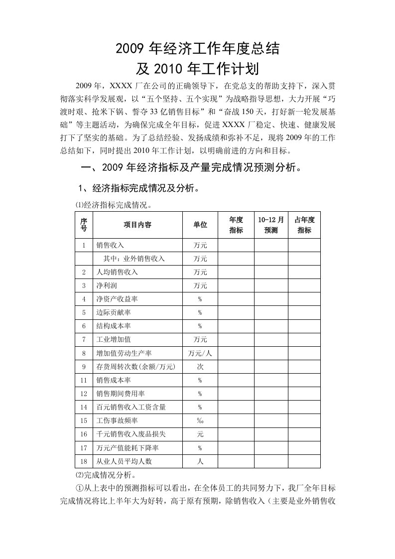 年度总结及计划