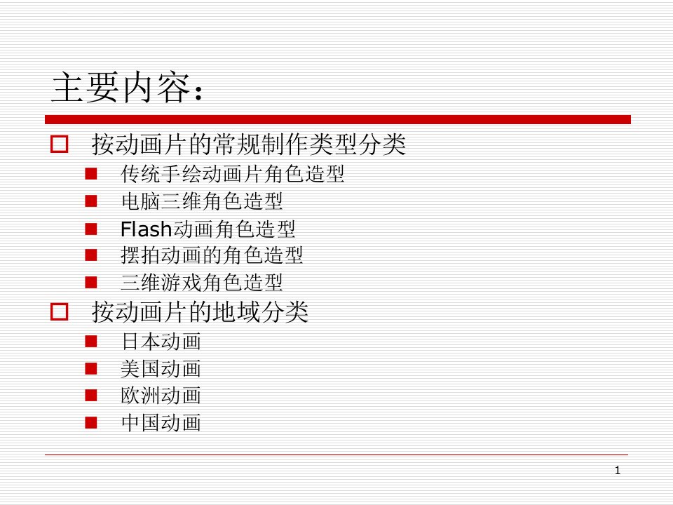 动画角色设计基本分类与造型风格优秀课件