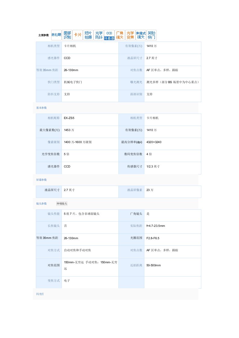 卡西欧CASIOEX-ZS6EX-Z28数码相机说明书