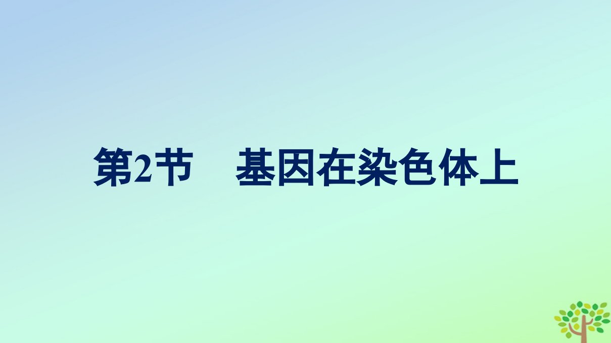 新教材适用高中生物第2章基因和染色体的关系第2节基因在染色体上课件新人教版必修2