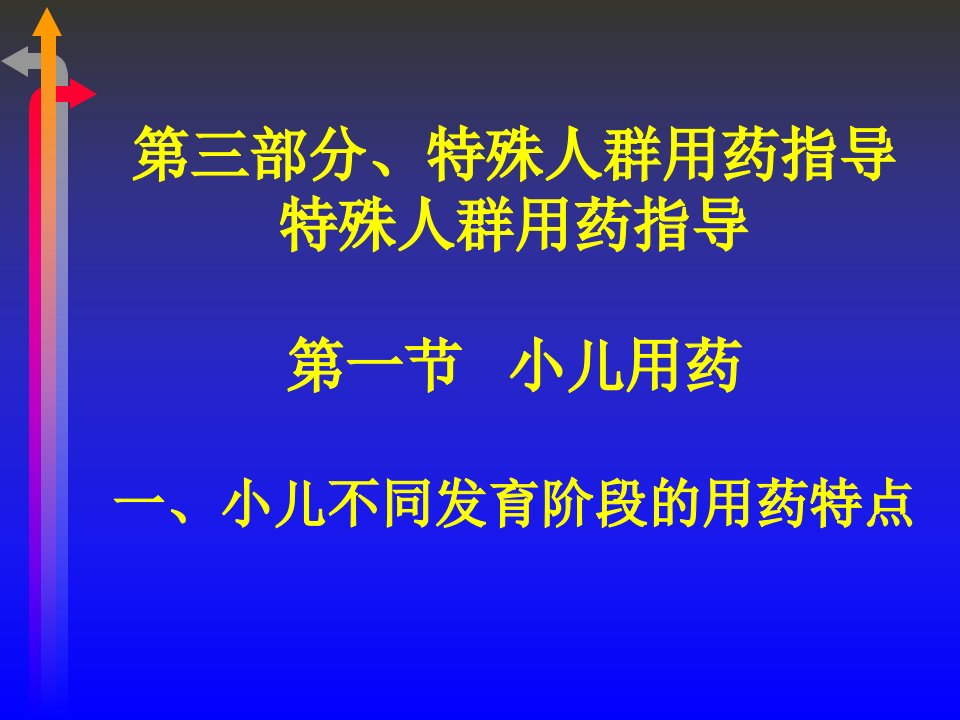 特殊人群用药指导(课件)