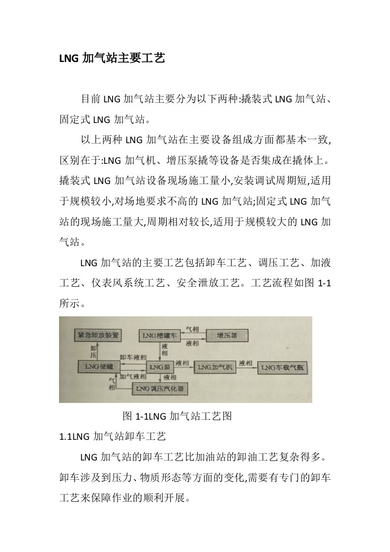 LNG加气站主要工艺