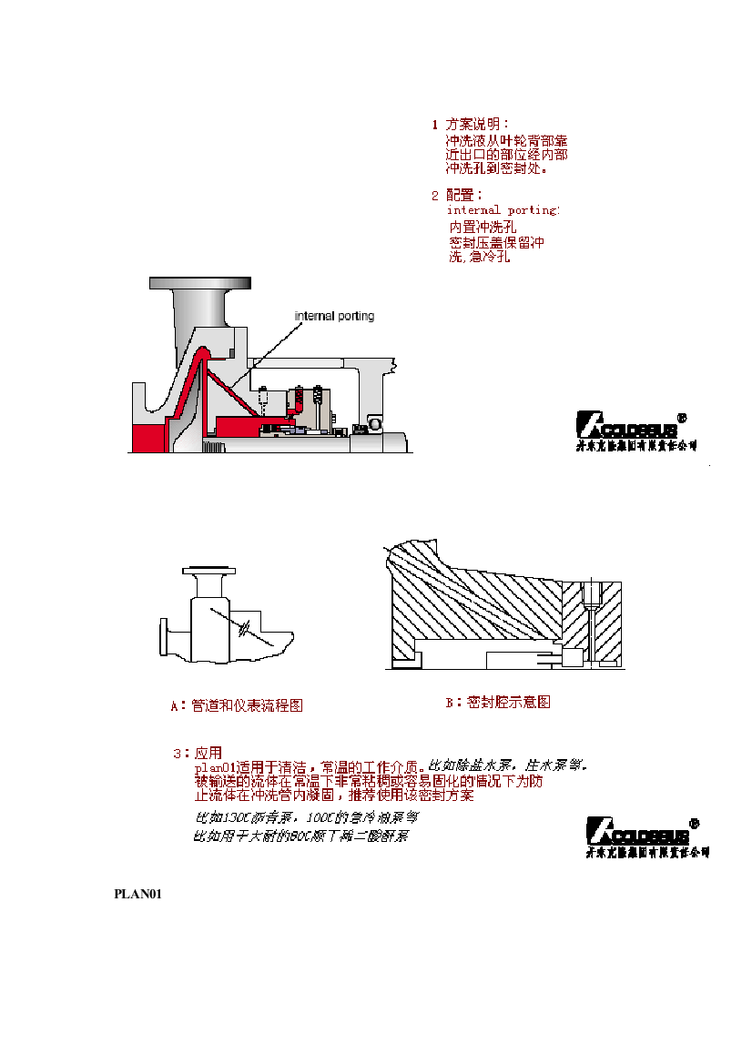 API682密封冲洗计划说明