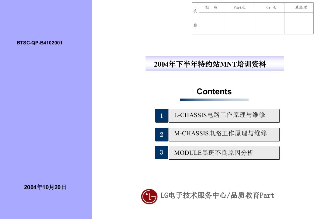 LG显示器培训资料