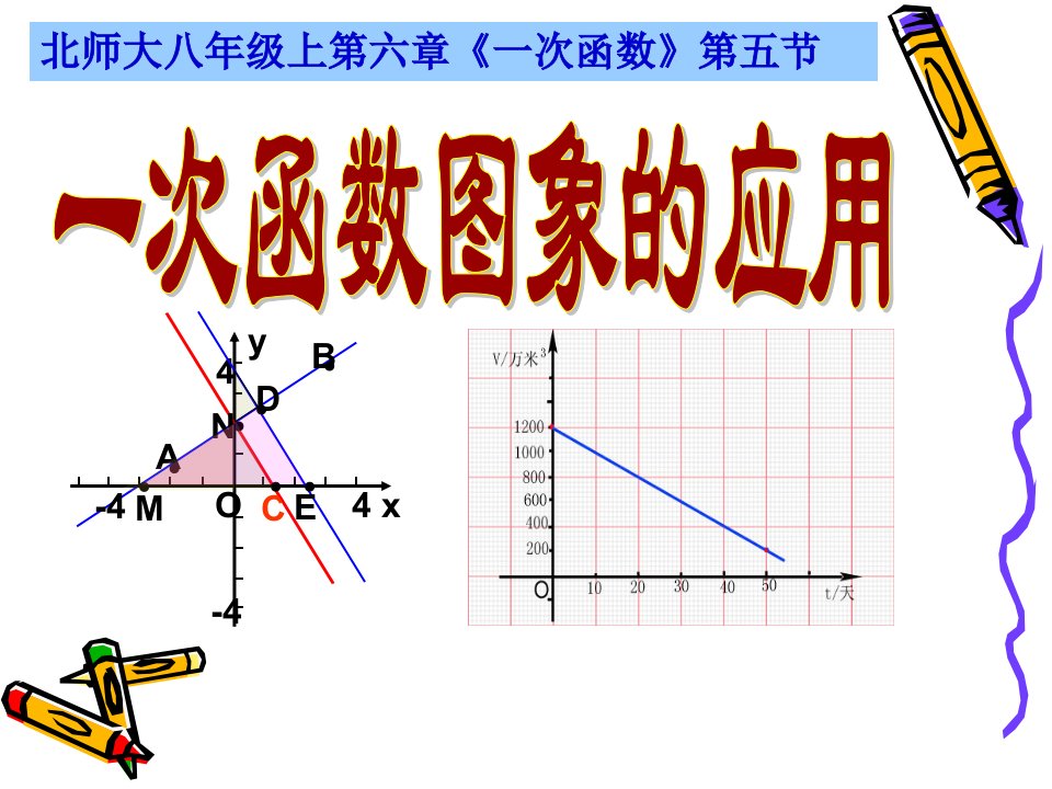 北师大版初中数学八年级上册《一次函数图象的应用》精品课件