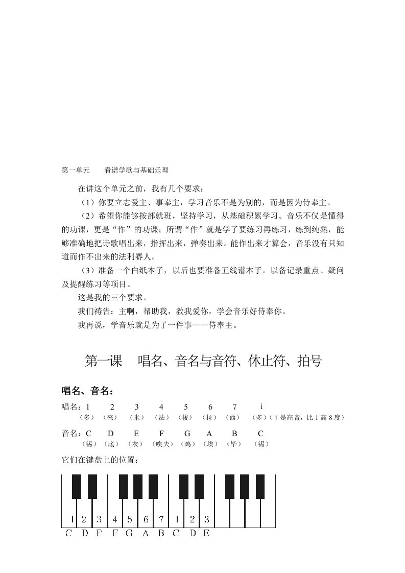 宋大叔教音乐讲义1-50集