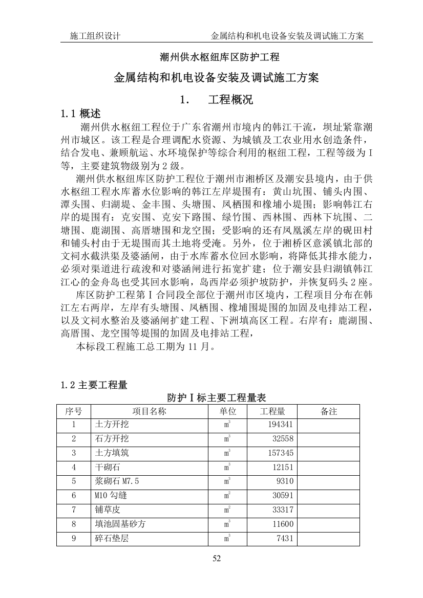 金属结构和机电设备安装及调试施工方案(DOC36页)