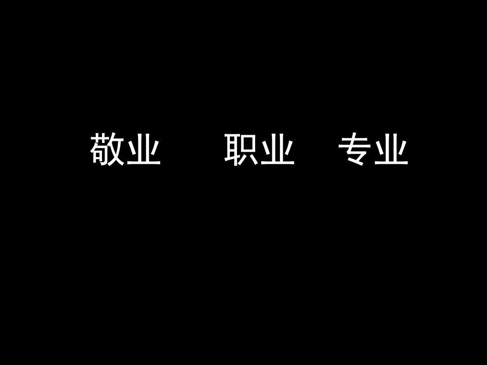 敬业_专业_职业（PPT44页)