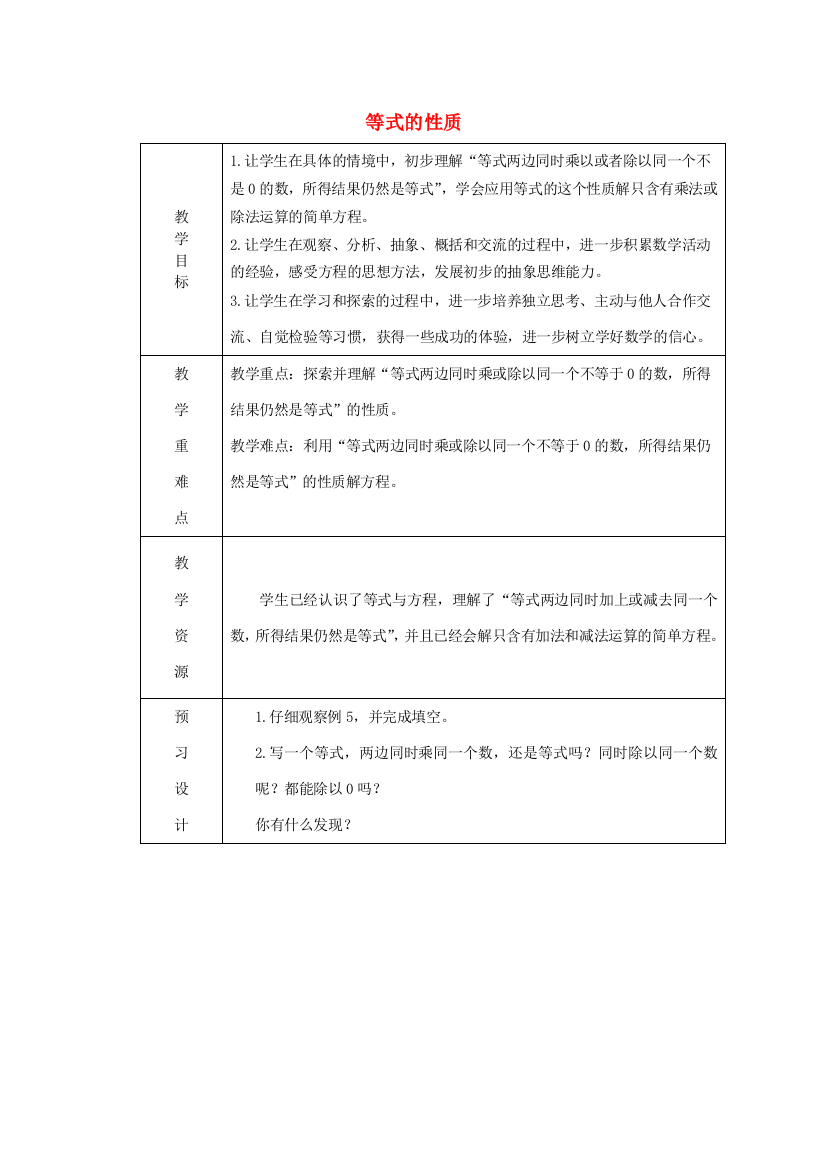 五年级数学下册