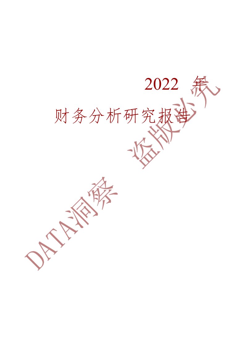 宿迁联盛公司2022年财务分析研究报告