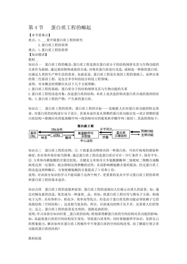 蛋白质工程的崛起