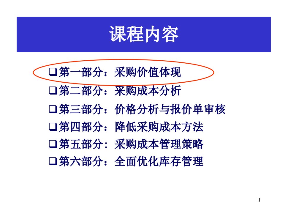 精选全面降低采购成本与库存控制培训讲义