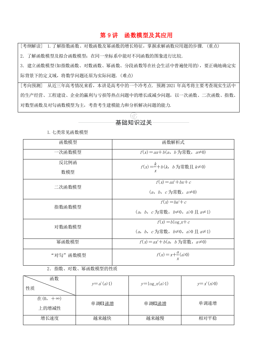 高考数学一轮复习