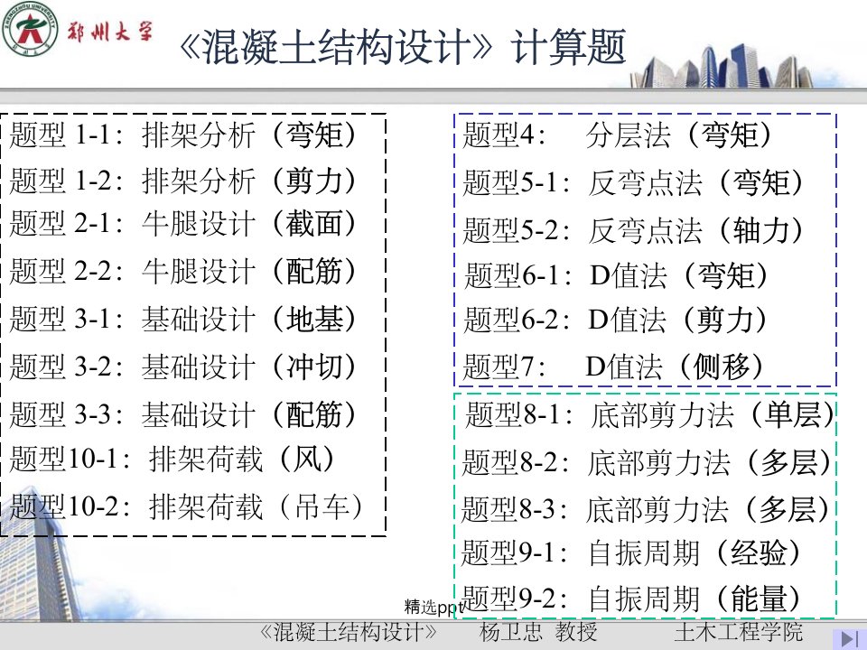 混凝土结构设计计算题