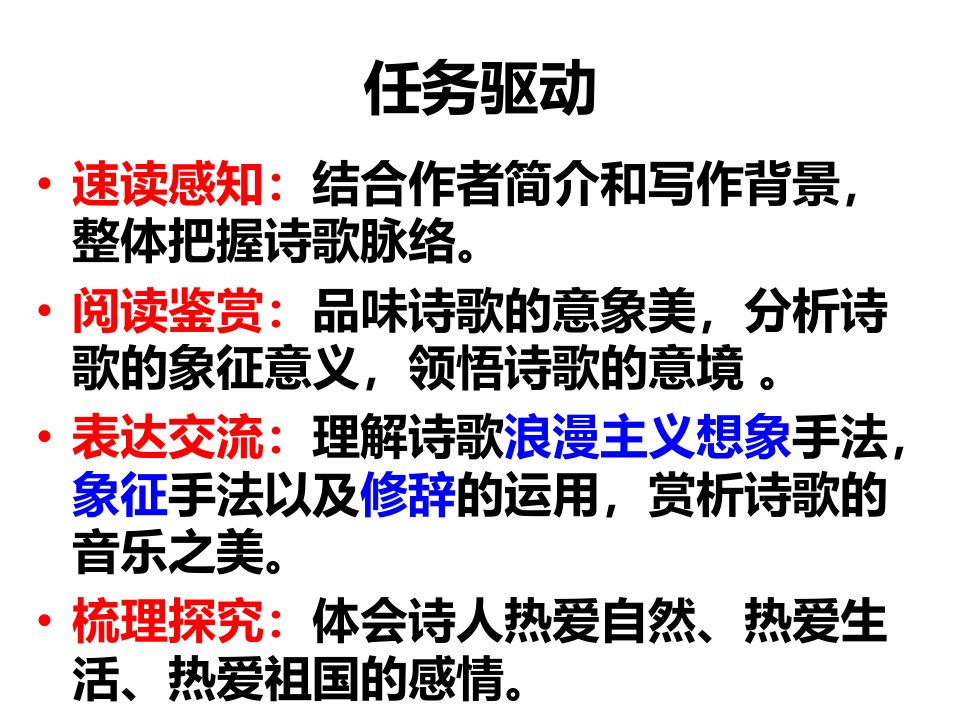 统编版红烛ppt课文分析课件