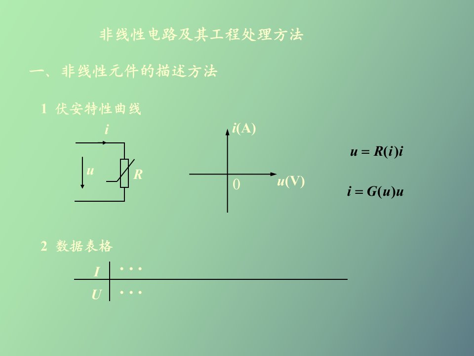 非线性电路电压源电流源互换