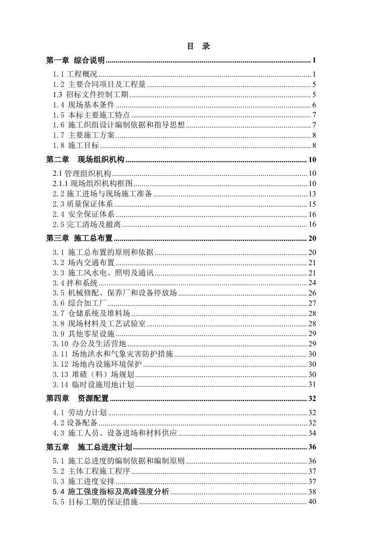 招标投标-某隧洞投标施组施工组织设计