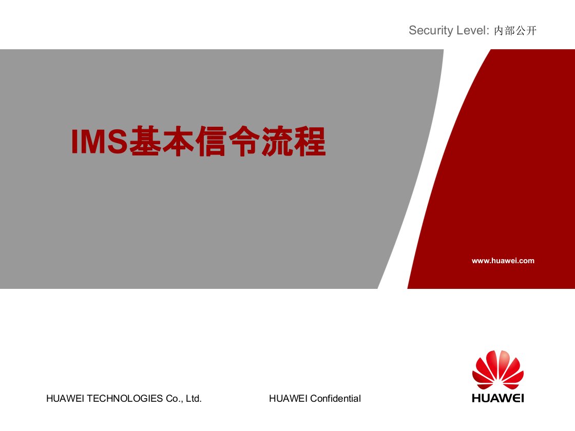 IMS基本信令流程课件