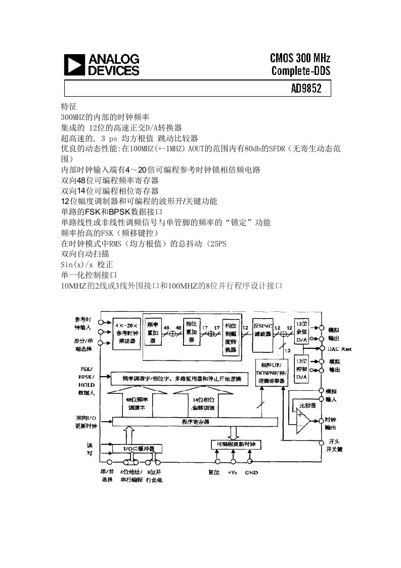 全新AD9852(中)