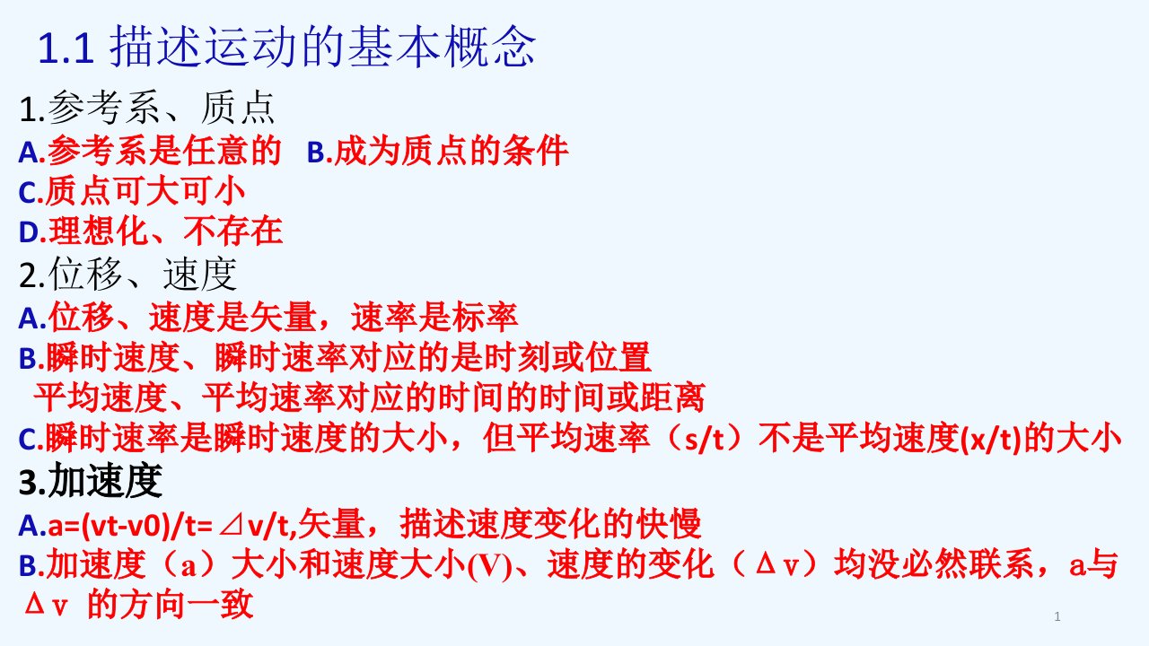 高考物理第一轮复习知识点总结很全很实用课件