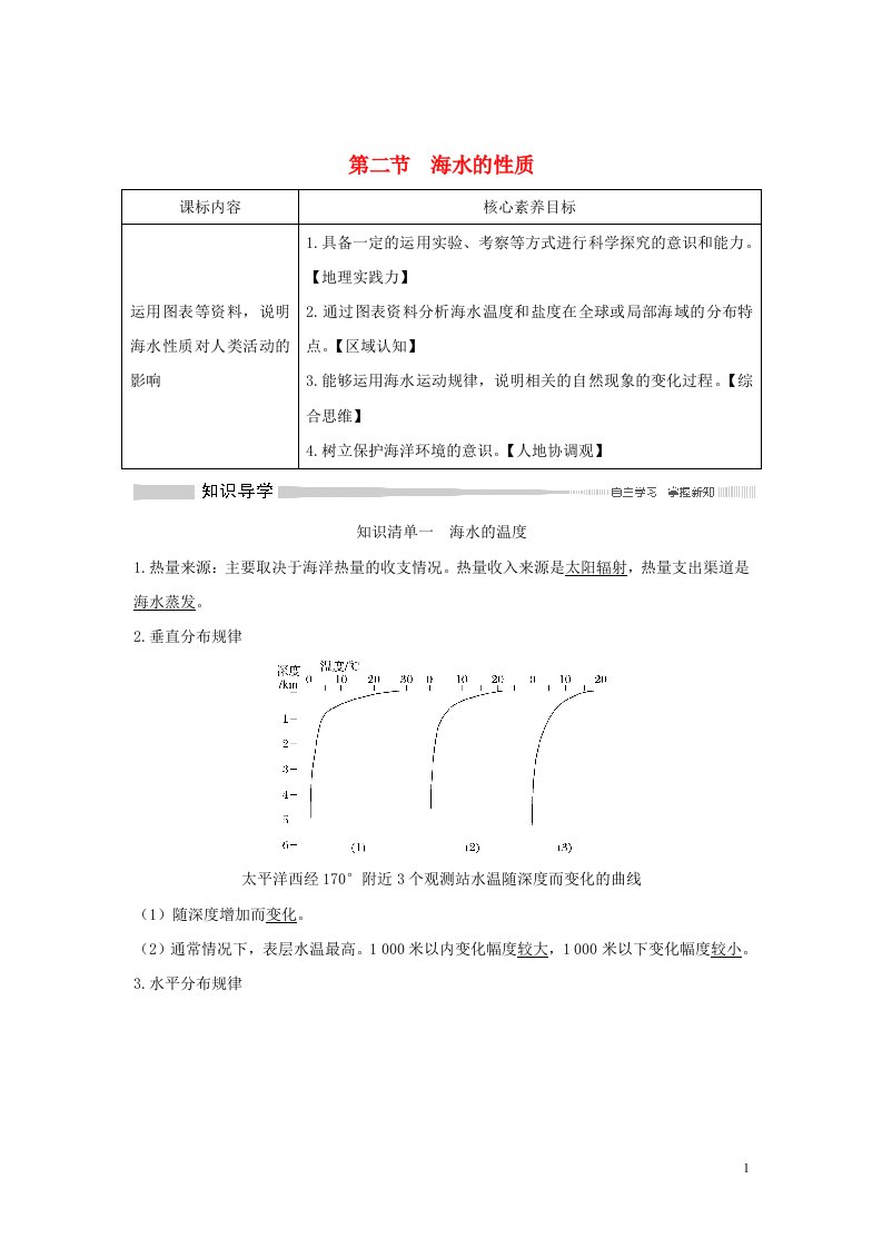 2019-2020学年新教材高中地理