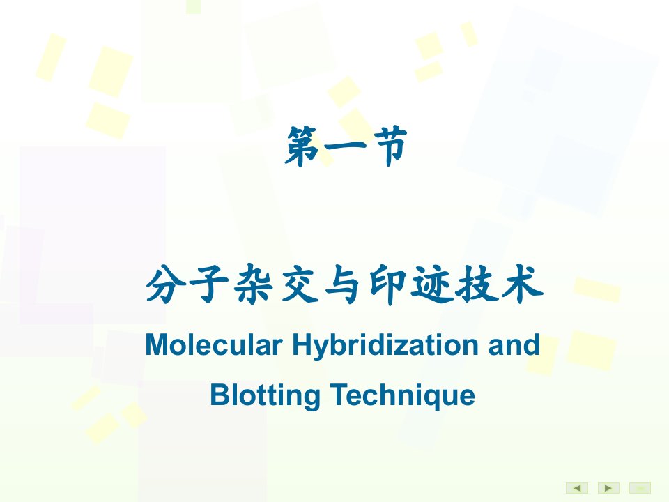 最新常用分子生物学技术的原理及其应用PPT课件