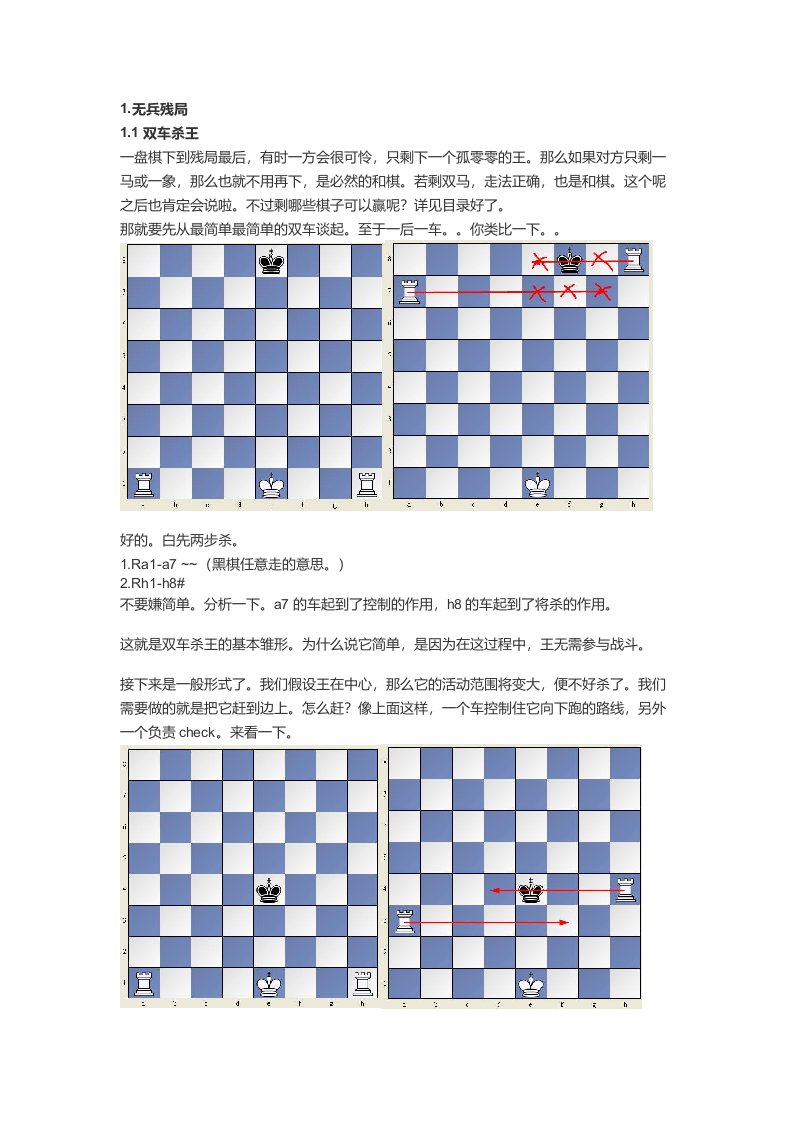 国际象棋基础杀