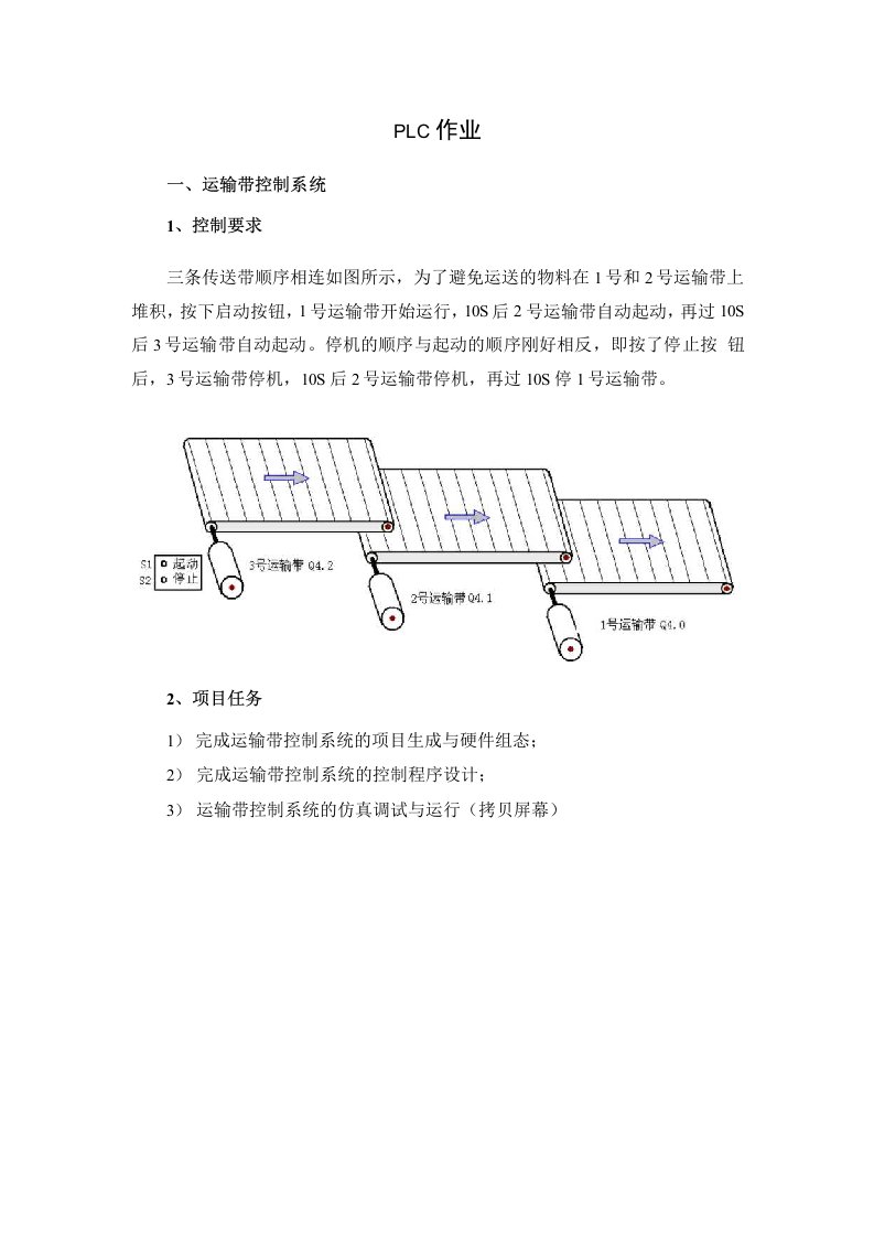 plc大作业题目