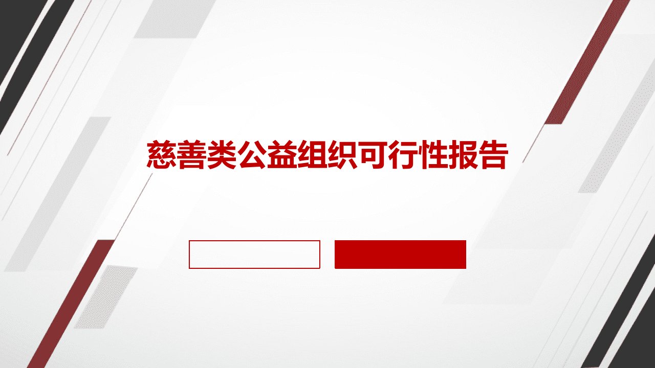 慈善类公益组织可行性报告